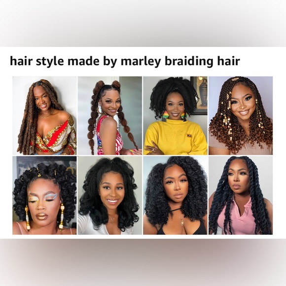 Marley Hair Crochet Braids 20 Inch Afro Kinky Curly Twist Crochet(20"6Packs,30#) - Picture 6 of 6